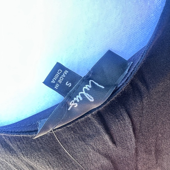 NWT Lulu's Certainly Cute Black Side-Tie Short Sleeve Mini Dress - Picture 6 of 6